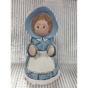 Vintage Hand Painted Ceramic Lady Figurine
